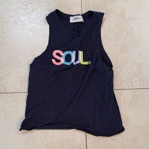 soul cycleNavy Tank Top
